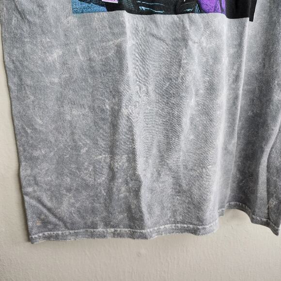 NEW Urban Outfitters Ice Cube Gray Acid Wash Graphic Crewneck Cotton T-Shirt Top - Picture 3 of 8